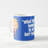 歴史的なPMマーガレット・サッチャーの風刺漫画イギリス コーヒーマグカップ (正面左)