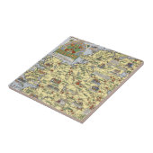 歴史的アイルランドの地図 タイル (側面)