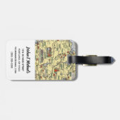 歴史的アイルランドの地図 ラゲッジタグ (裏面横)