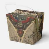 歴史的アンティークヴィンテージ旧世界地図VIII フェイバーボックス (裏面サイド)