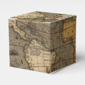 歴史的アンティークヴィンテージ旧世界地図VIII フェイバーボックス (正面サイド)