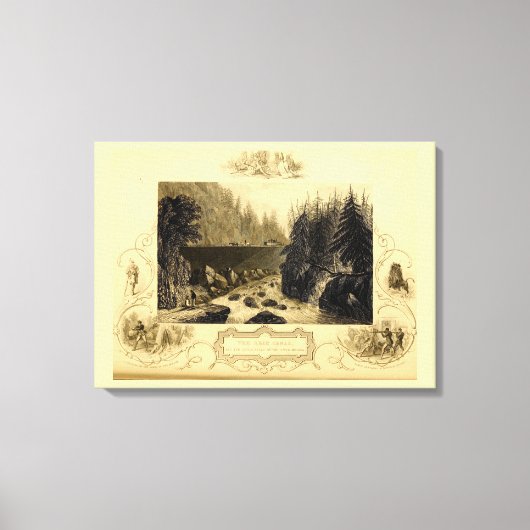 歴史的エリー運河200年 キャンバスプリント (正面)