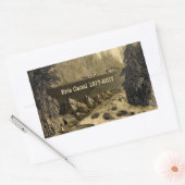 歴史的エリー運河200年 長方形シール (封筒)