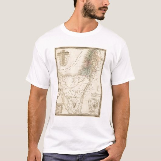 歴史的エルサレム、パレスチナ Tシャツ (正面)