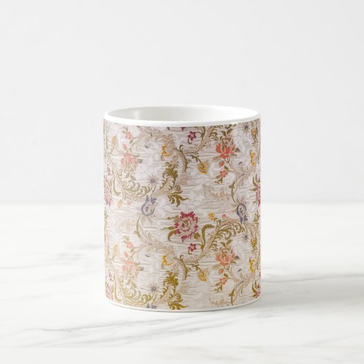 歴史的エレガントヴィンテージテキスビクトリアントフローラ コーヒーマグカップ (中央)