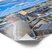 歴史的オックスフォードの絵を描スカイライン フォトプリント            (角)