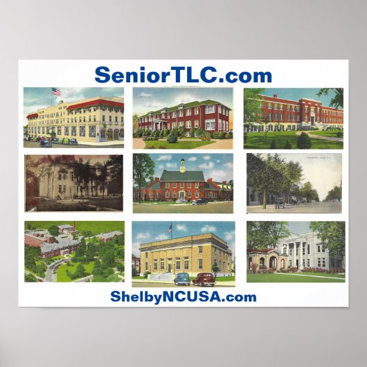 歴史的シェルビーNCポスター ポスター (正面)