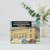 歴史的シェルビーNC旧郵便局 ポストカード (スタンド正面)