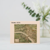 歴史的スイス、バーゼル1575 ポストカード (スタンド正面)