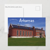 歴史的フォートスミスコートとジャイルハウスアーカンソー ポストカード (正面/裏面)