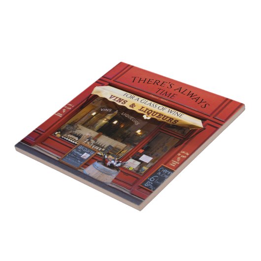 歴史的フランスのなワインとリキュールショップ陶磁器タイル タイル (側面)