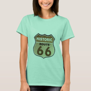 歴史的ルート66ハイウェイサイン Tシャツ