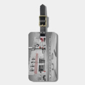 歴史的ルート66フォトウィンズロー，アリゾナカスタム州 ラゲッジタグ (正面縦)