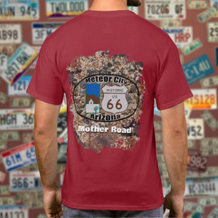 歴史的ルート66 ～アリゾナ州メテオシティ Tシャツ
