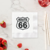 歴史的ルート66 縁ありカクテルナプキン (インサイチュ)