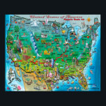 歴史的ルート66 USA ポスター<br><div class="desc">国道66号</div>