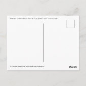 歴史的ロンドンバス、英国国旗、1998年 ポストカード (裏面)