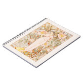 歴史的ヴィンテージ新しいフラワーフェアリー ノートブック (左側)