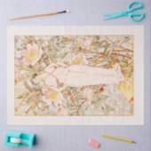 歴史的ヴィンテージ新しいフラワーフェアリー 薄葉紙 (クラフト)