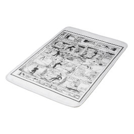 歴史的ヴィンテージHairbroidth Harry Cartoon 1918 バスマット