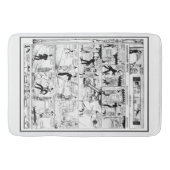 歴史的ヴィンテージHairbroidth Harry Cartoon 1918 バスマット (正面)