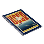 歴史的ヴィンテージUSSR旅行ポスター ノートブック (右側)