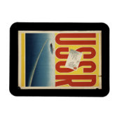 歴史的ヴィンテージUSSR旅行ポスター マグネット (横)