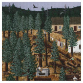 歴史的伐採所 ファブリック (クローズアップ)