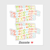 歴史的保存は私の生き方、保存主義者 シール (シート)