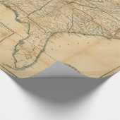 歴史的内戦の地図(1862年) ラッピングペーパー (角)