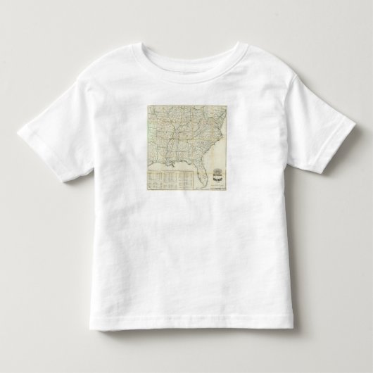 歴史的戦争の地図 トドラーTシャツ (正面)
