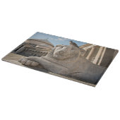 歴史的教会前の獅子像 カッティングボード (角)