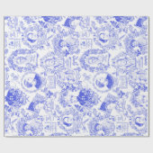 歴史的男女同権主義者は青いToileを開拓します ラッピングペーパー (フラット)