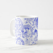 歴史的男女同権主義者は青のToileを開拓します コーヒーマグカップ (正面左)