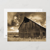 歴史的素朴なバーンランドスケープ写真 ポストカード (正面/裏面)