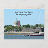 歴史的聖オーガスティンFL Castillo de San Marcos ポストカード (正面)