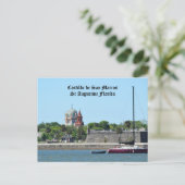 歴史的聖オーガスティンFL Castillo de San Marcos ポストカード (スタンド正面)