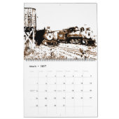 歴史的蒸気機関車のカレンダー カレンダー (3月 2027)