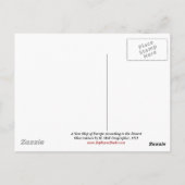 歴史的1721年ヨーロッパの地図 ポストカード (裏面)