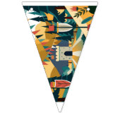 歴史絵画的に描かれた旗 バンティングフラッグ (第2の旗)