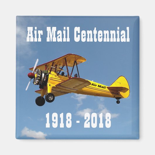 歴史航空便100周年 マグネット (正面)