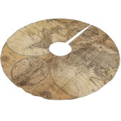 歴史記録の旅： 1746年世界地図 ブラッシュドポリエステルツリースカート (アングル)