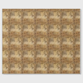 歴史記録の旅: 1746年世界地図 ラッピングペーパー (フラット)