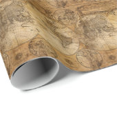 歴史記録の旅: 1746年世界地図 ラッピングペーパー (ロールコーナー)