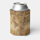 歴史記録の旅： 1746年世界地図 缶クーラー (缶裏面)