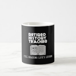 歴史退職した先生人生の教訓 コーヒーマグカップ