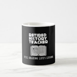歴史退職した先生人生の教訓 コーヒーマグカップ