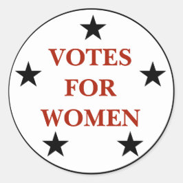 歴史選挙区デザイン女性票 ラウンドシール