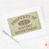 歴史部門ステッカーのプロパティ 長方形シール (封筒)