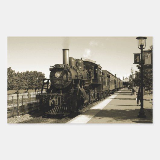 歴史鉄道 長方形シール (正面)